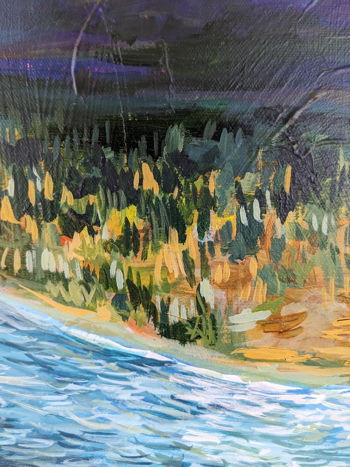 “Highway Jasper” - 44x44 Original Acrylic Painting