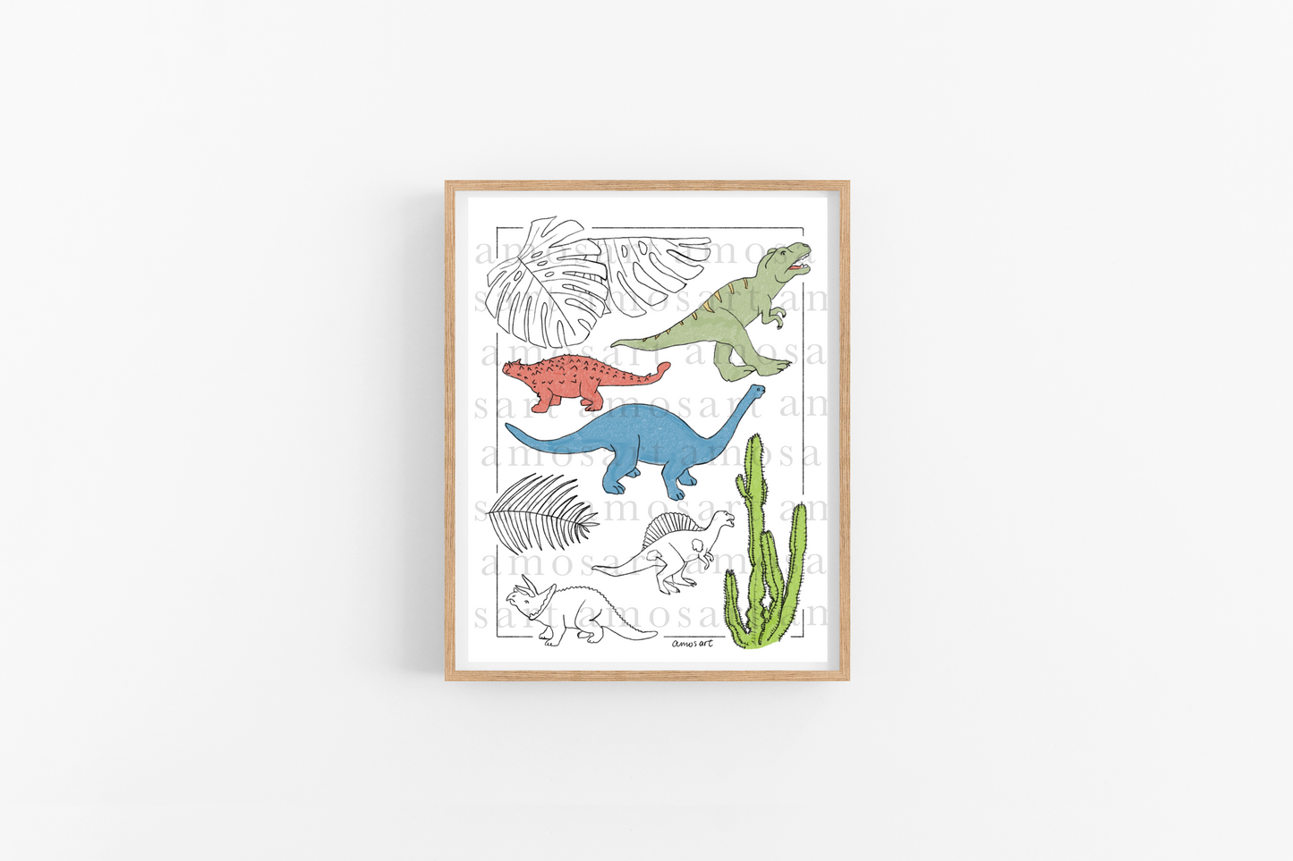 Color & Connect coloring pages - Dinosaurs and Archeology