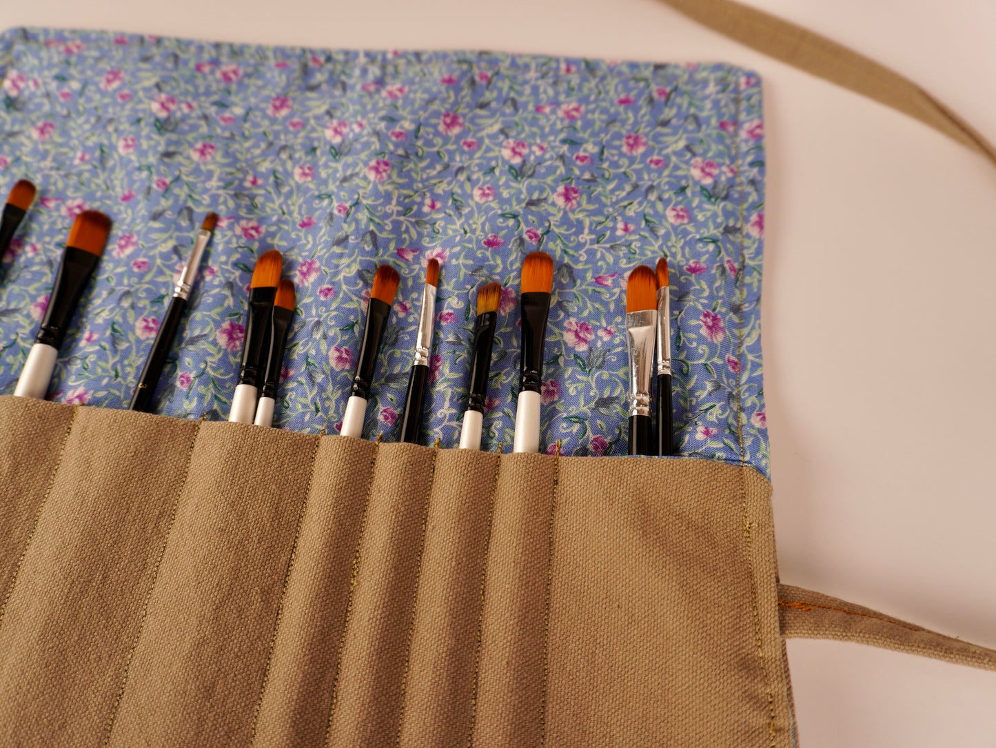 Brown Canvas and Floral - Creative Wrap