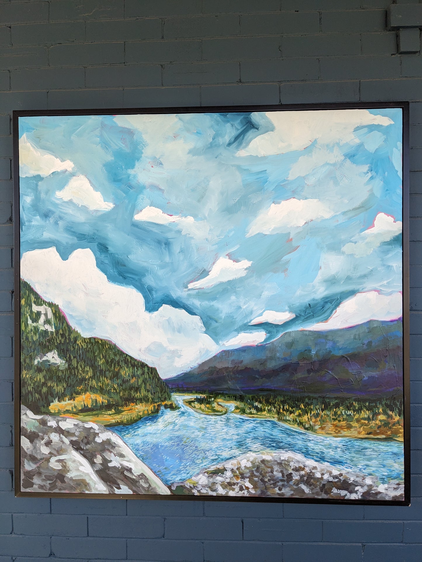 “Highway Jasper” - 44x44 Original Acrylic Painting