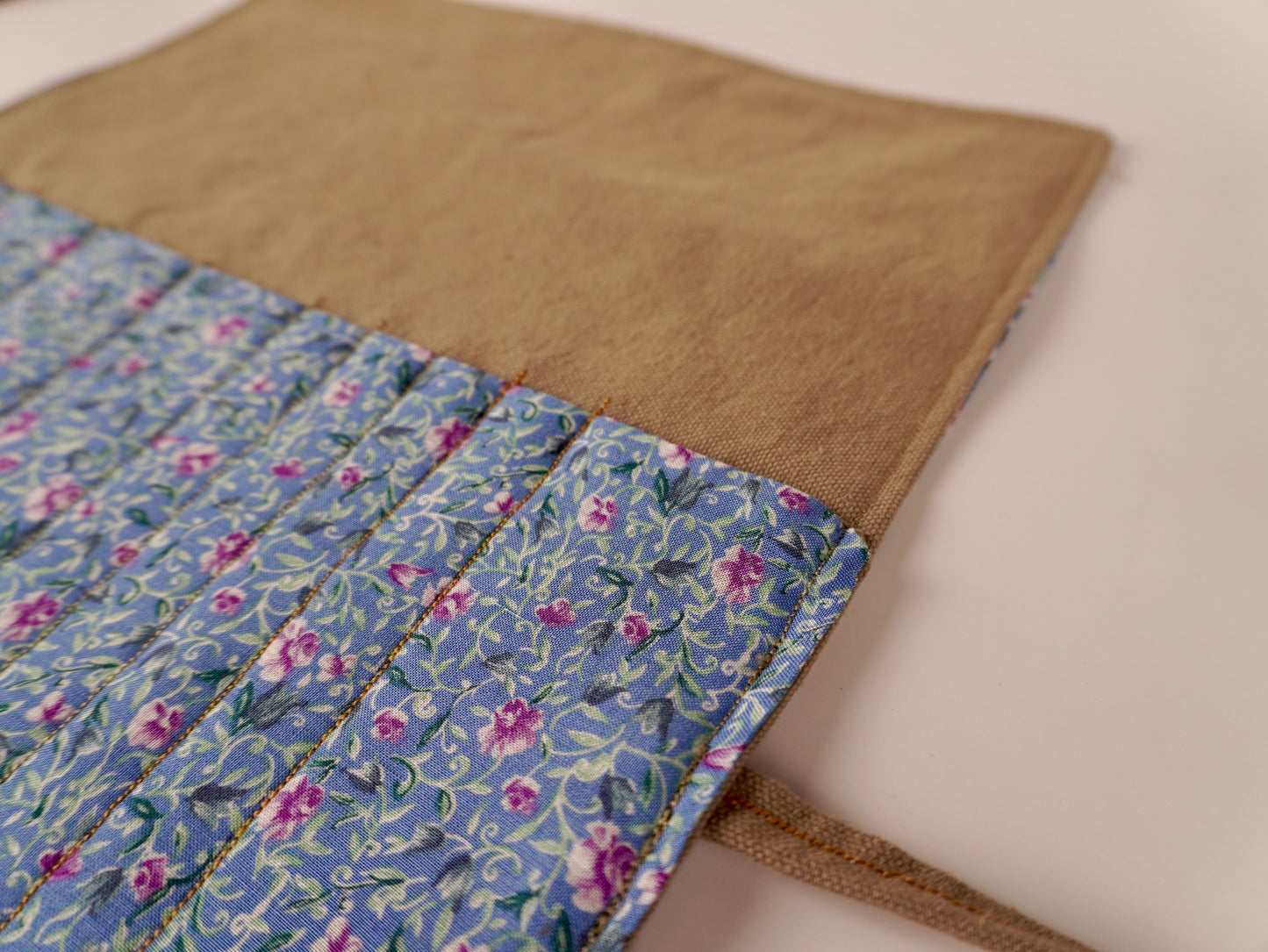 Floral and Brown Canvas - Creative Wrap