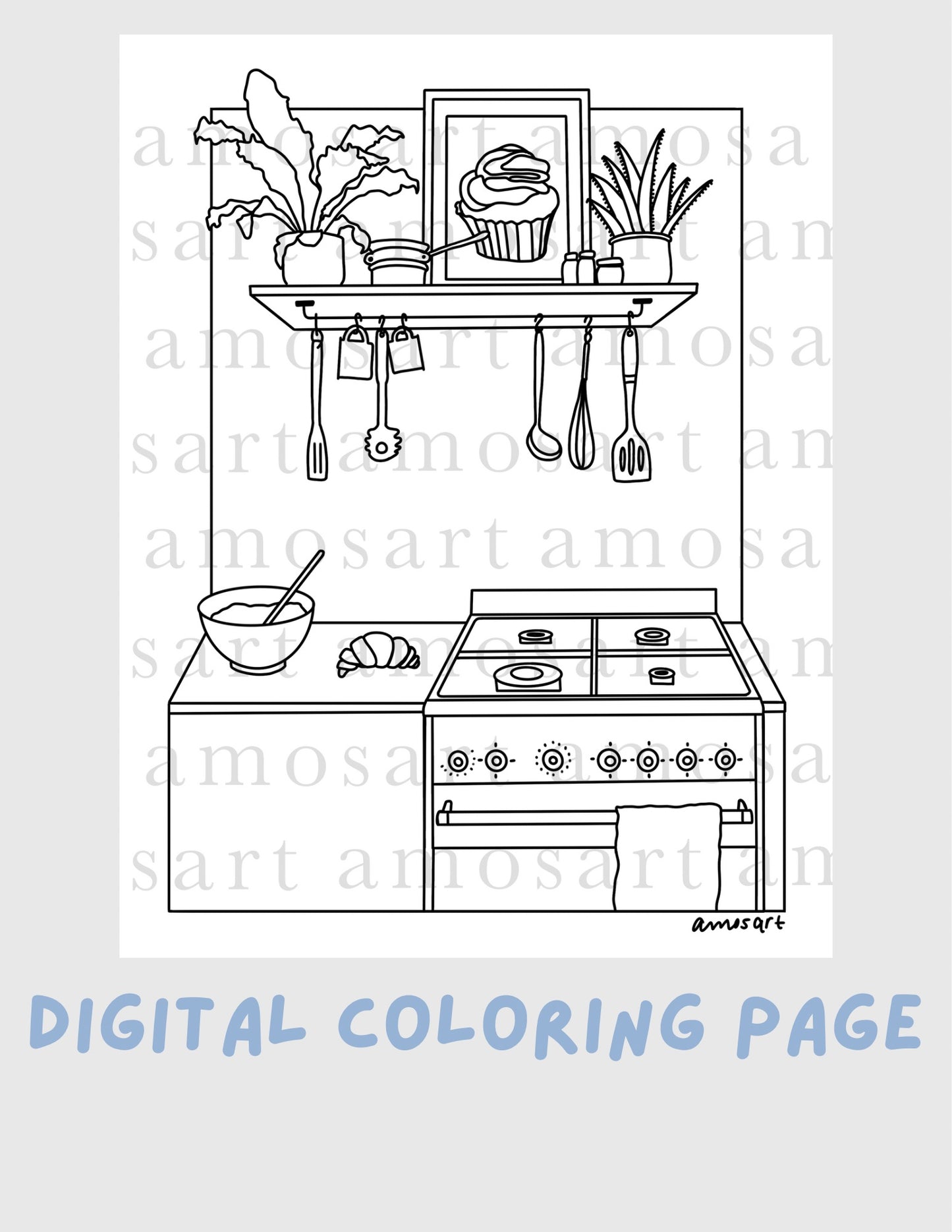 FREE Color & Connect coloring pages - Baking