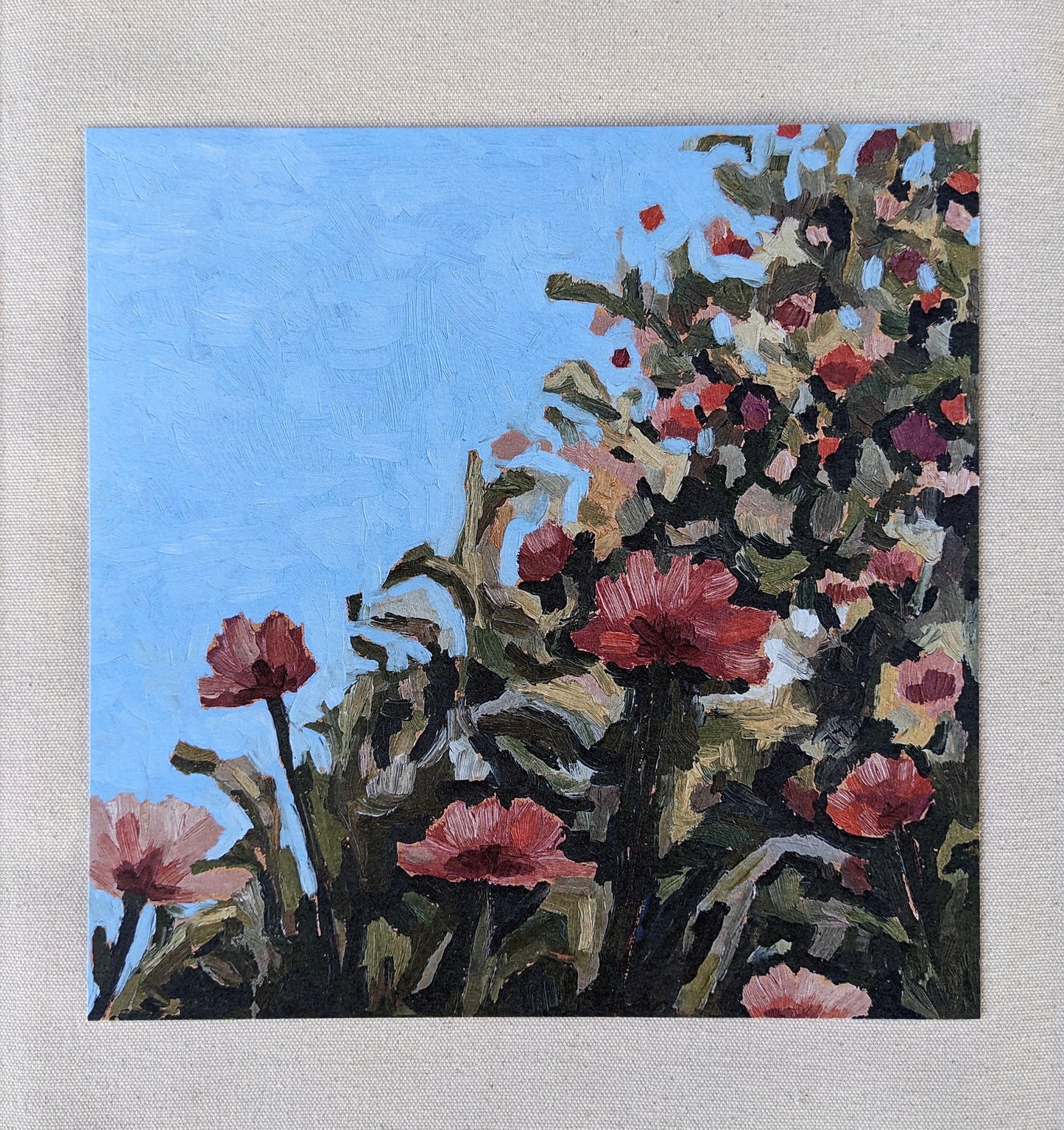 “Mom’s Garden” - 9x9 Oil Painting Print