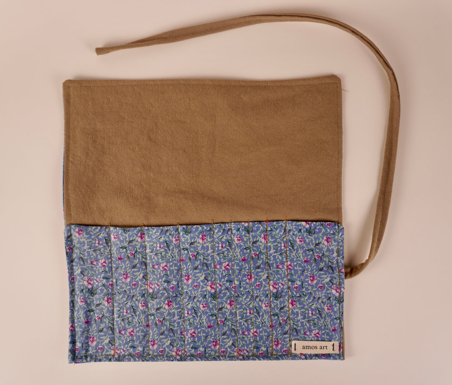 Floral and Brown Canvas - Creative Wrap