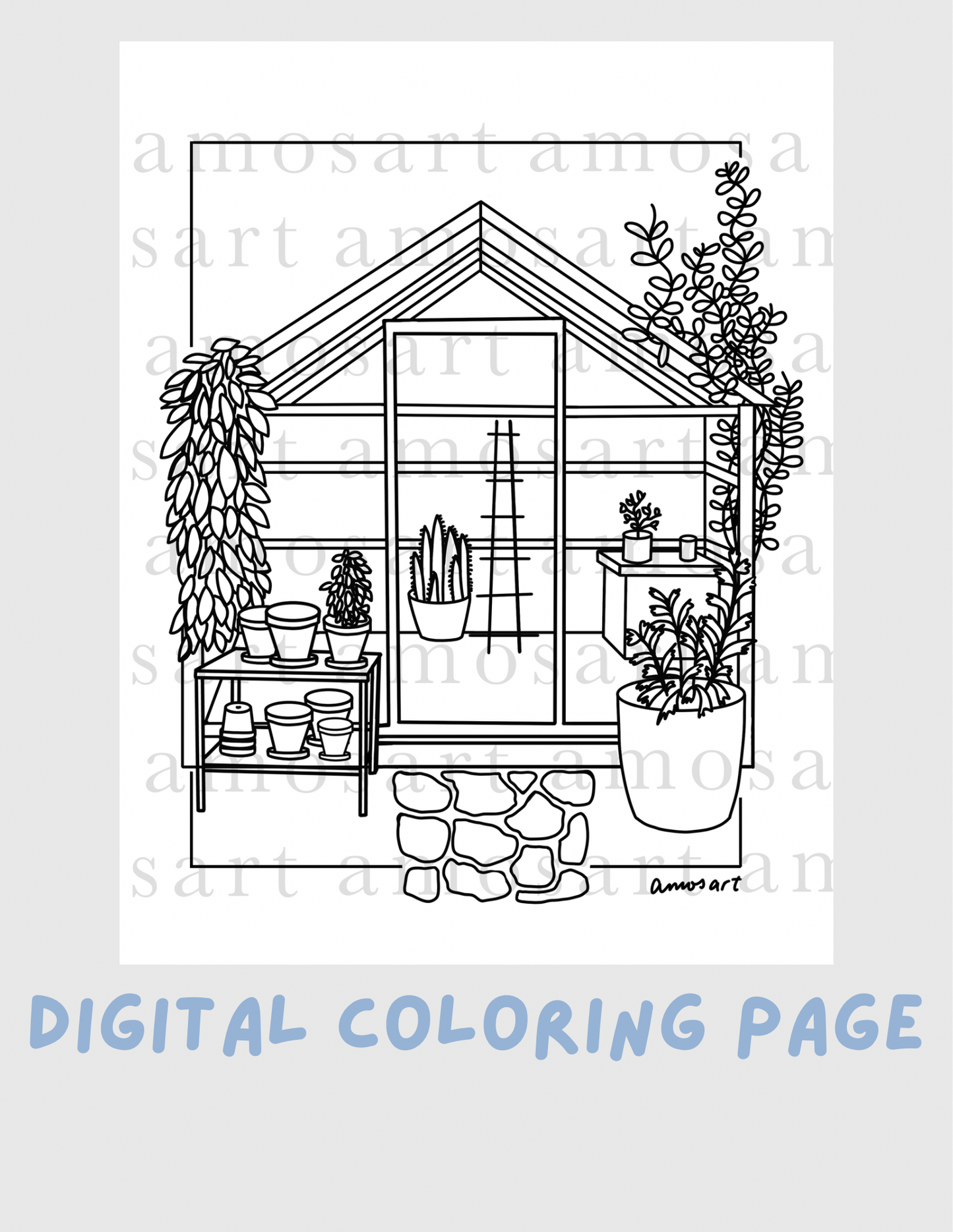 Coloring Page - Green House