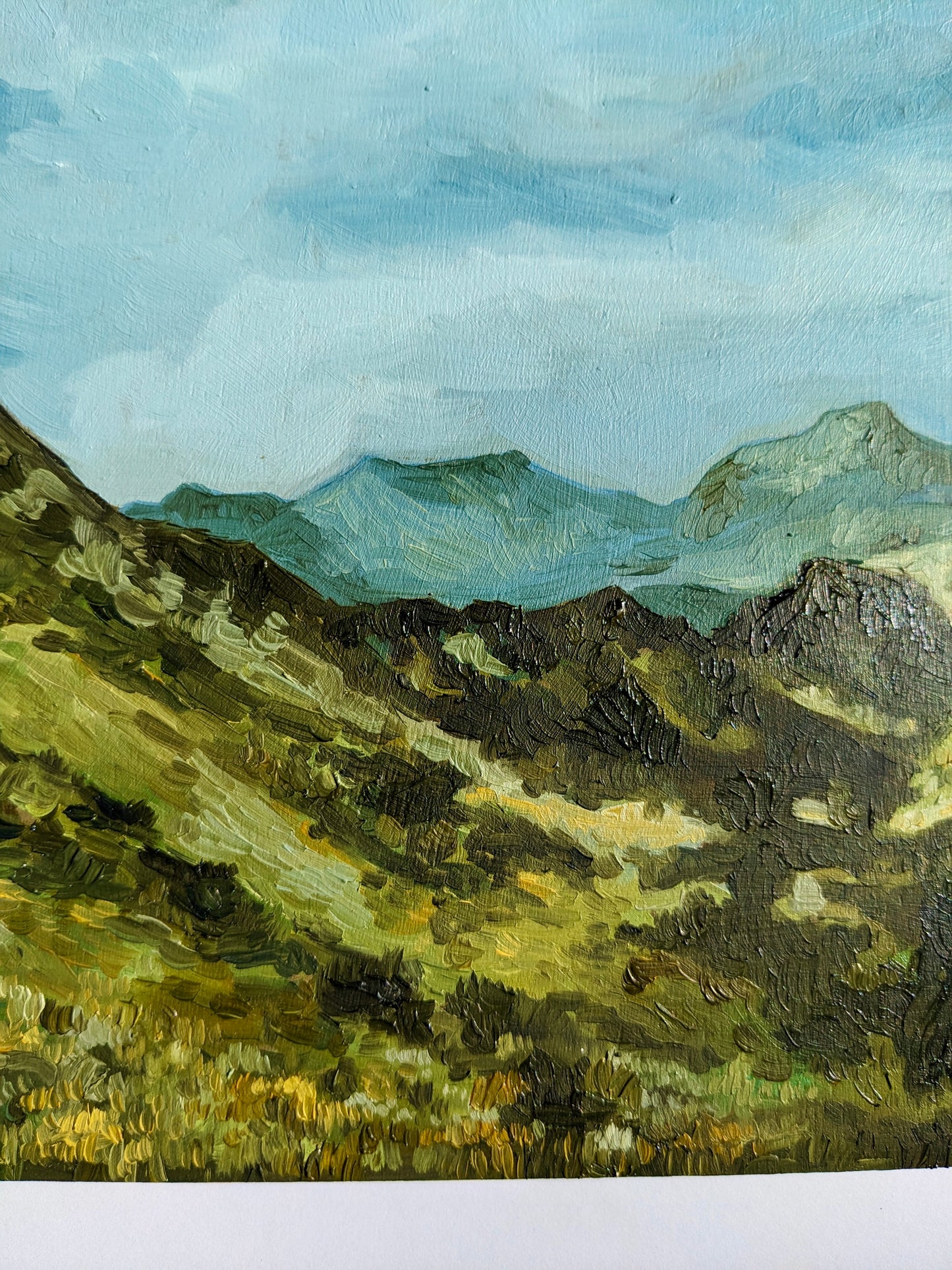 “Green Mountains” - 8x10 Original Oil Painting