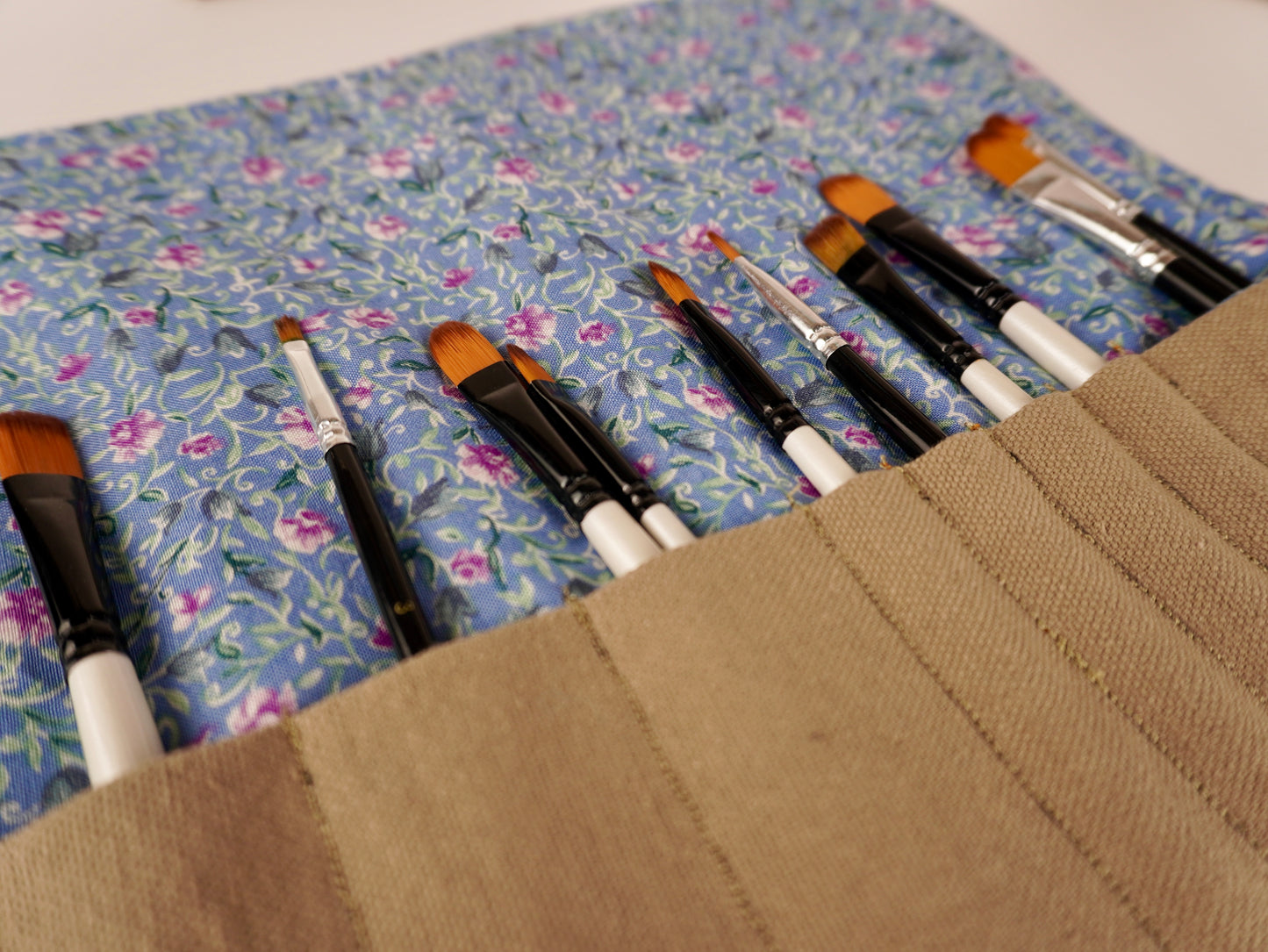 Brown Canvas and Floral - Creative Wrap