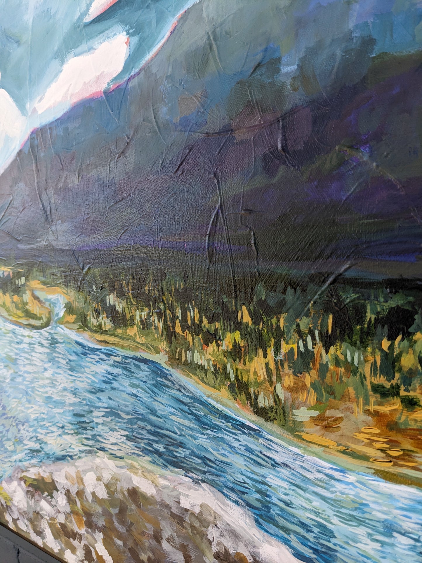 “Highway Jasper” - 44x44 Original Acrylic Painting