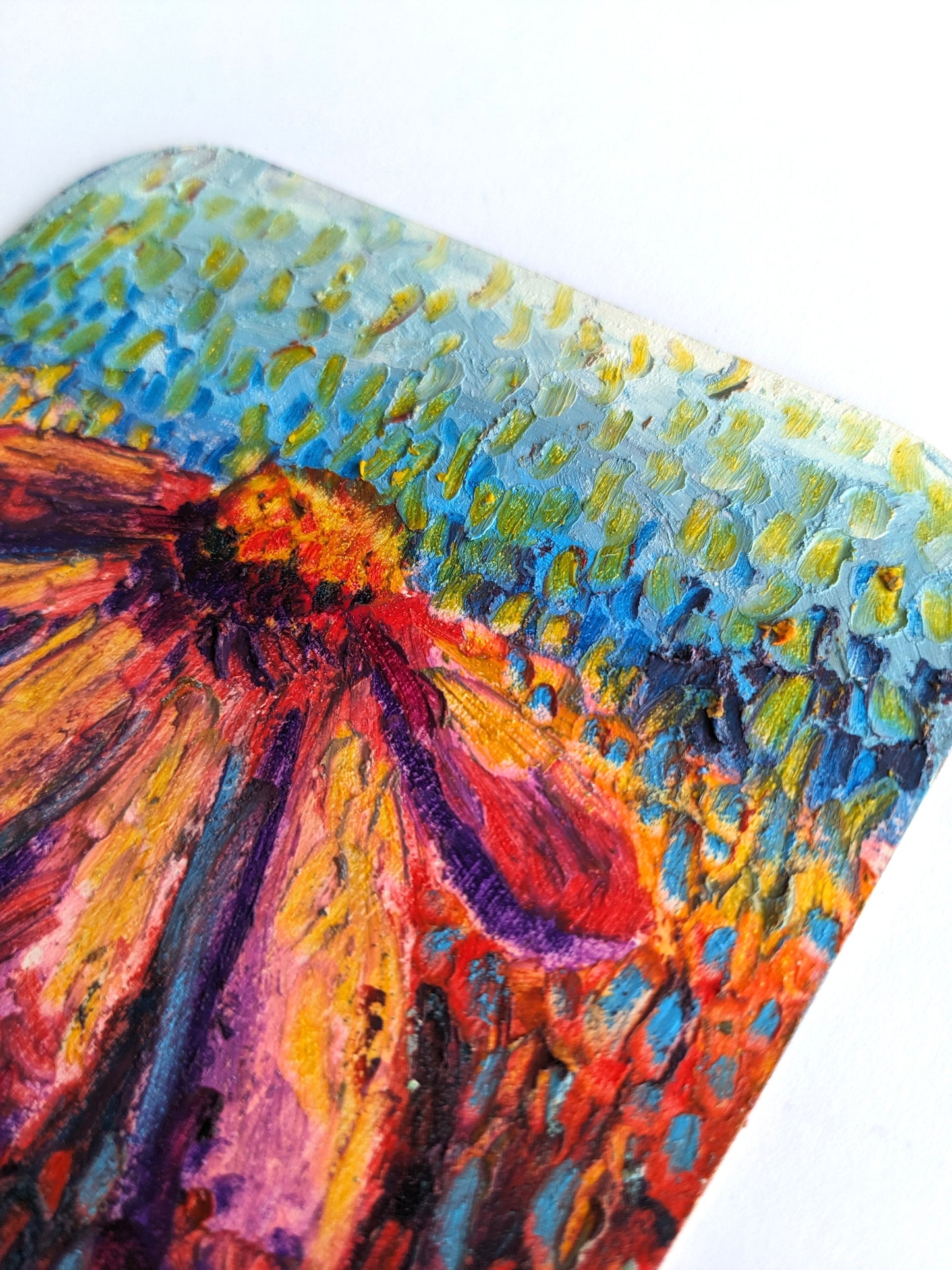 “Darling Cone” - 5x5 Original Oil Pastels