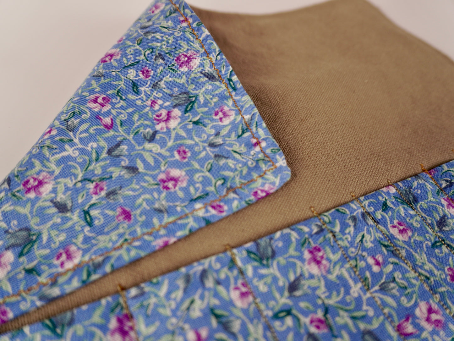 Floral and Brown Canvas - Creative Wrap