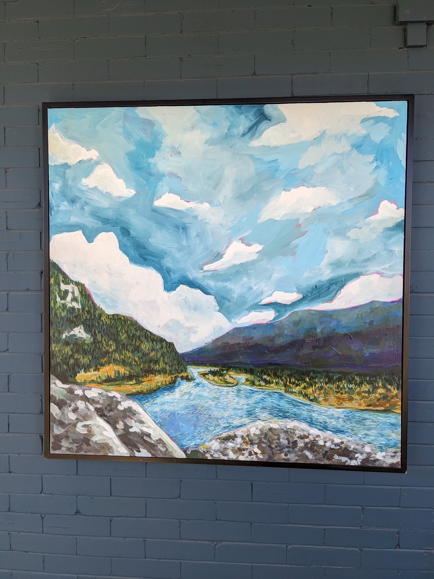 “Highway Jasper” - 44x44 Original Acrylic Painting