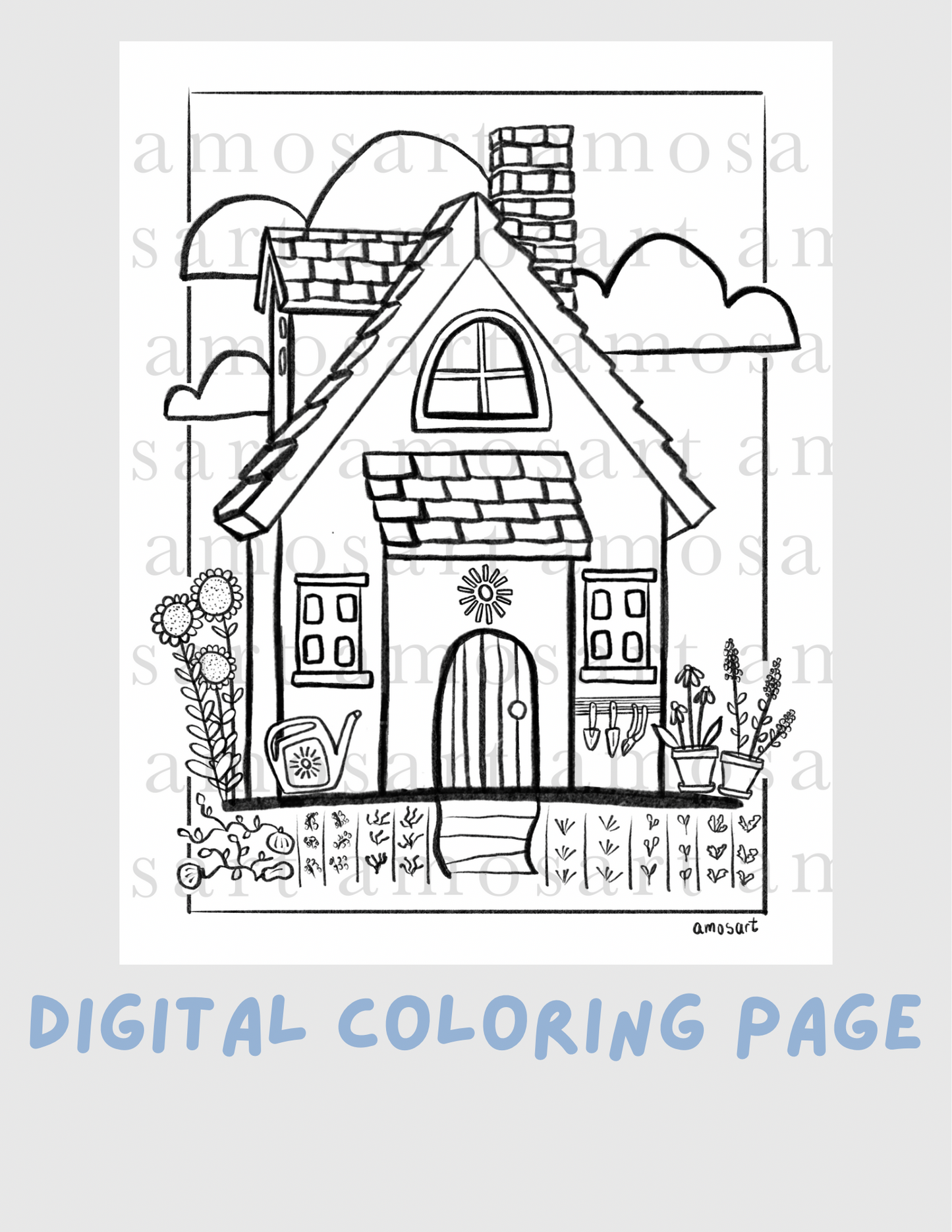 FREE Color & Connect coloring pages - Gardening