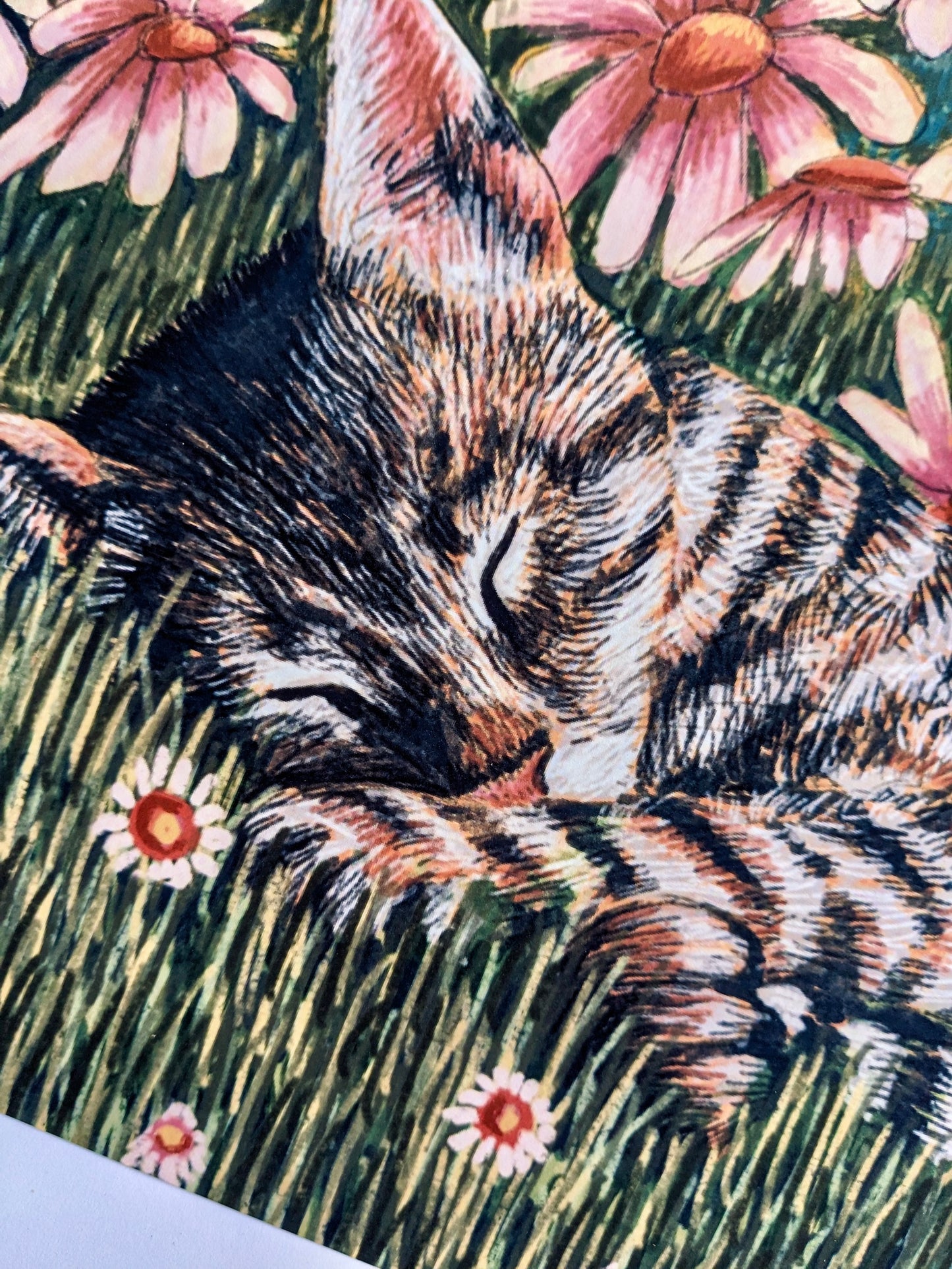 “Sleepy Boy” - 9” x 9” Digital Art Print