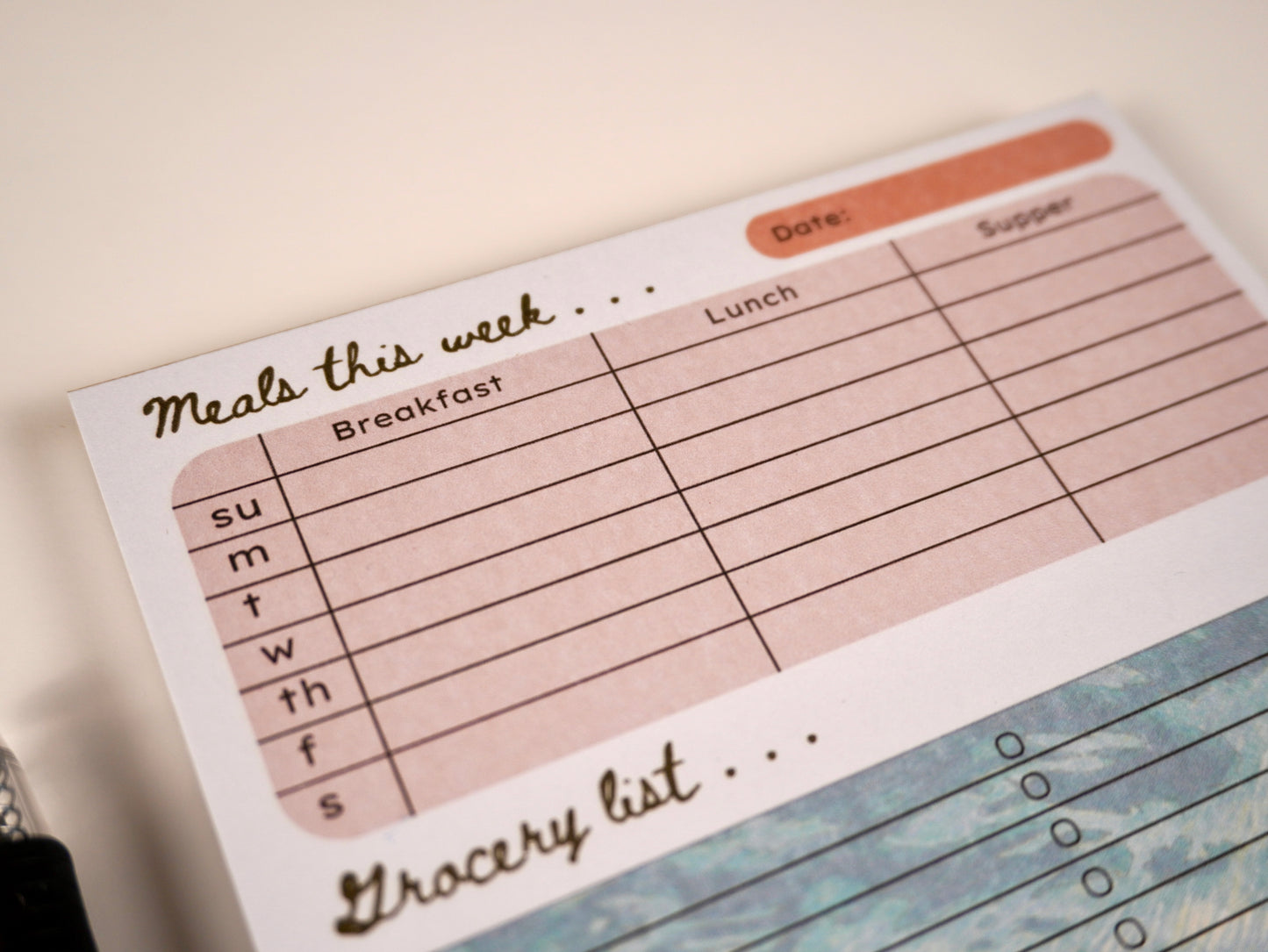 Weekly Meal Plan