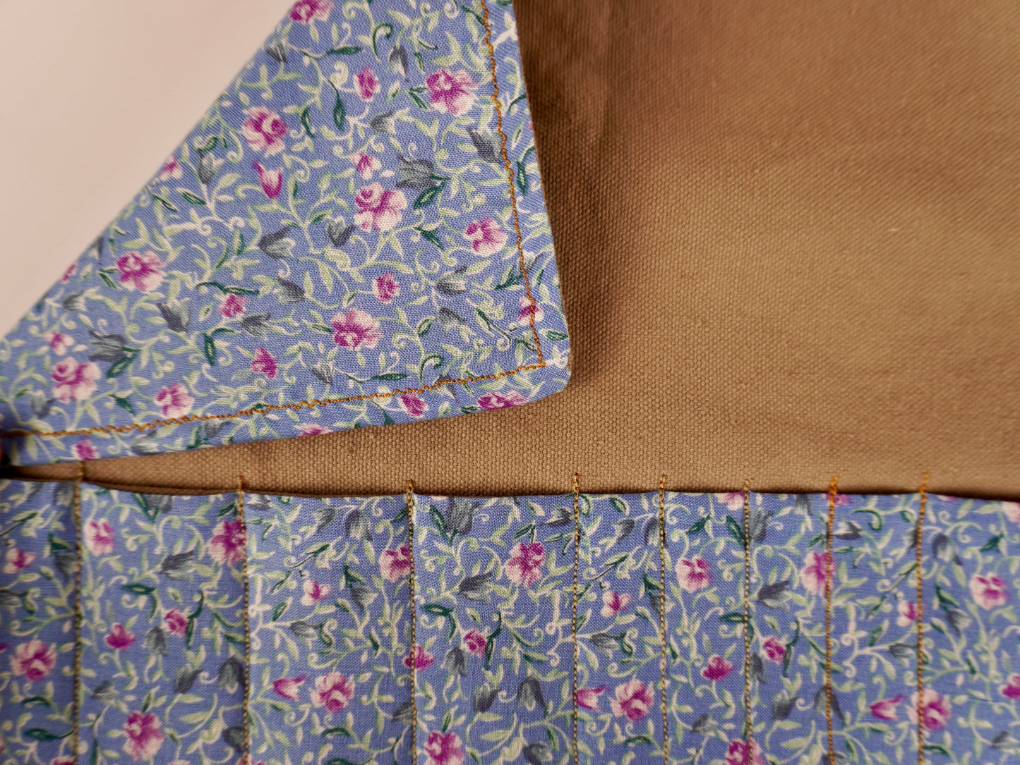 Floral and Brown Canvas - Creative Wrap