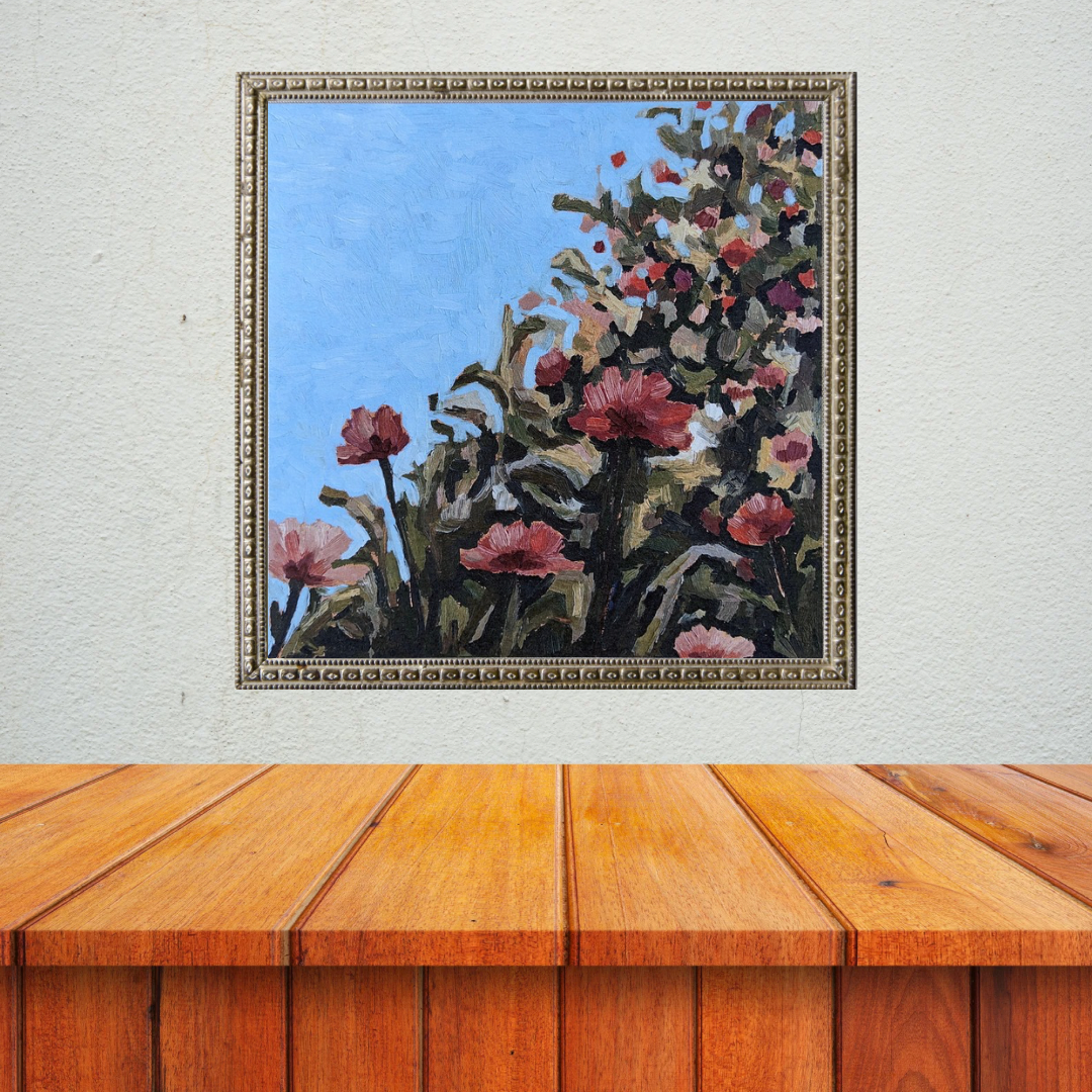 “Mom’s Garden” - 9x9 Oil Painting Print