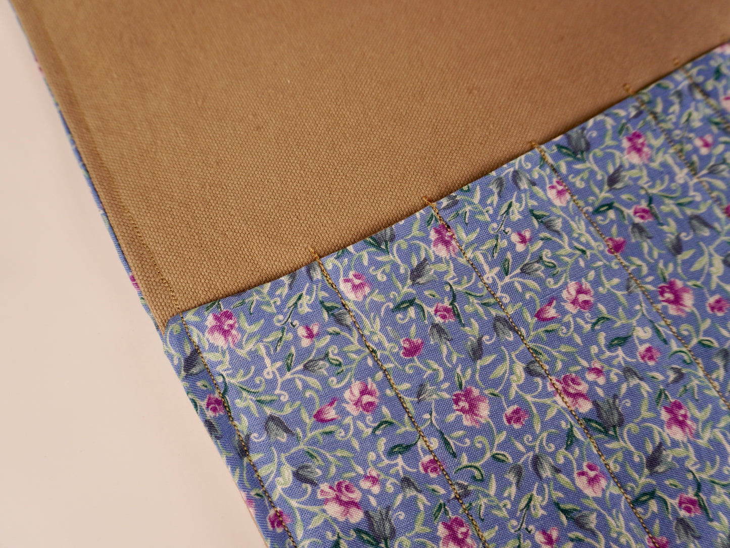 Floral and Brown Canvas - Creative Wrap