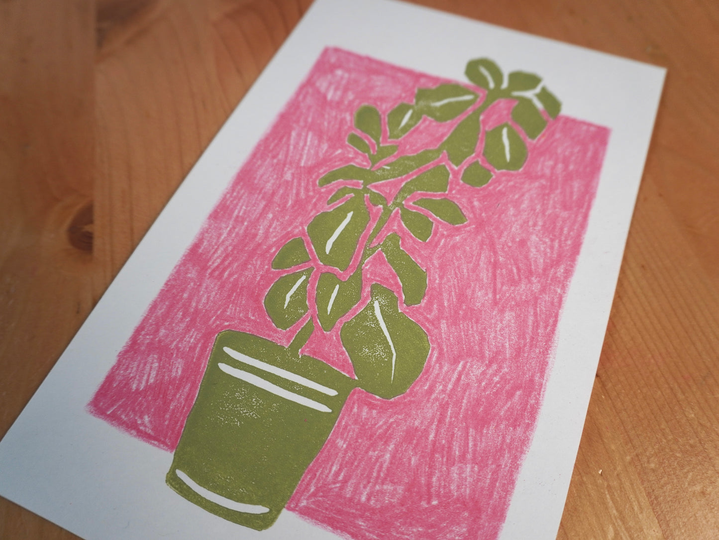 “Fiddle” - 8.5x5.5 Linocut Print