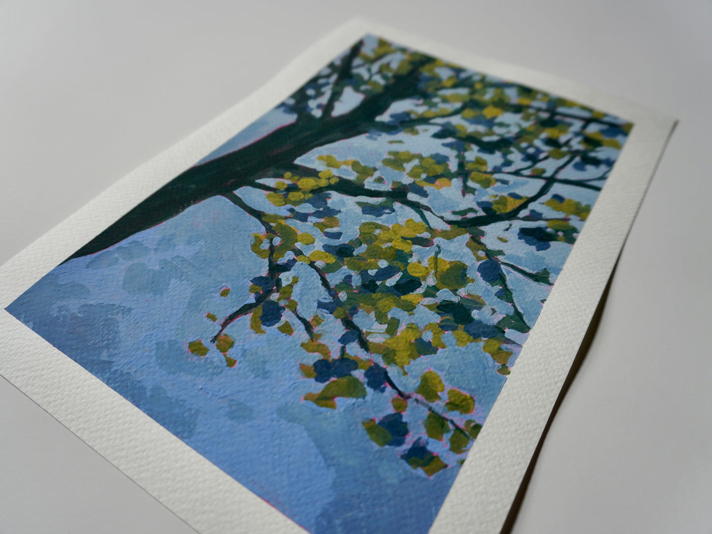“Beginnings of Spring” - 7x10 Original Gouache Painting