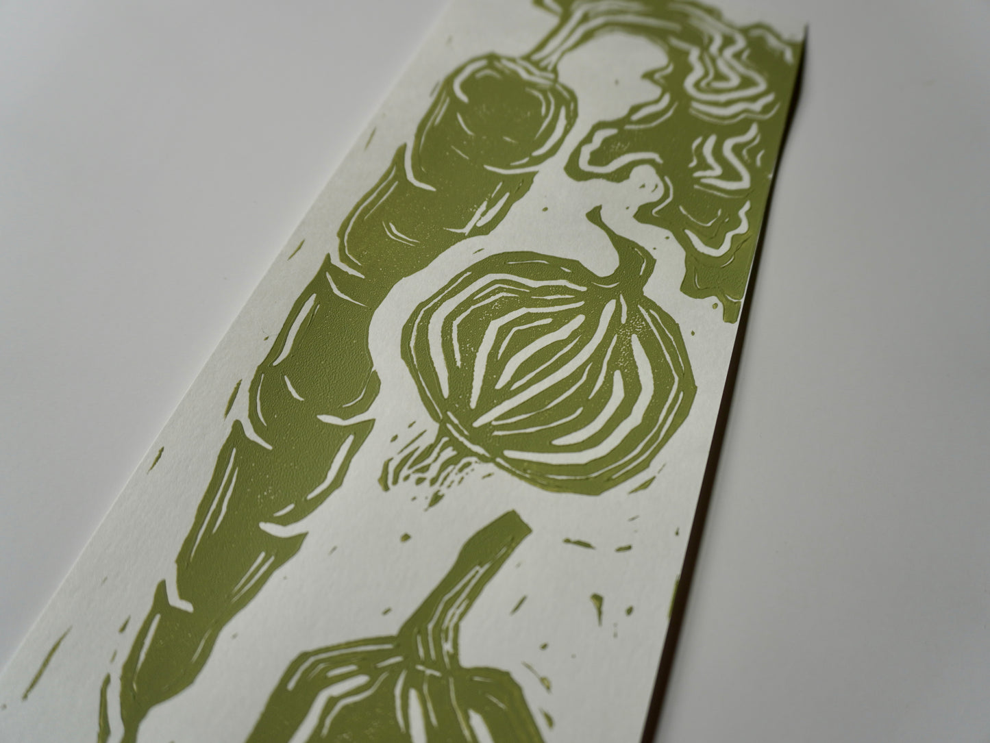 “Growing roots” - 4x11 Linocut Print