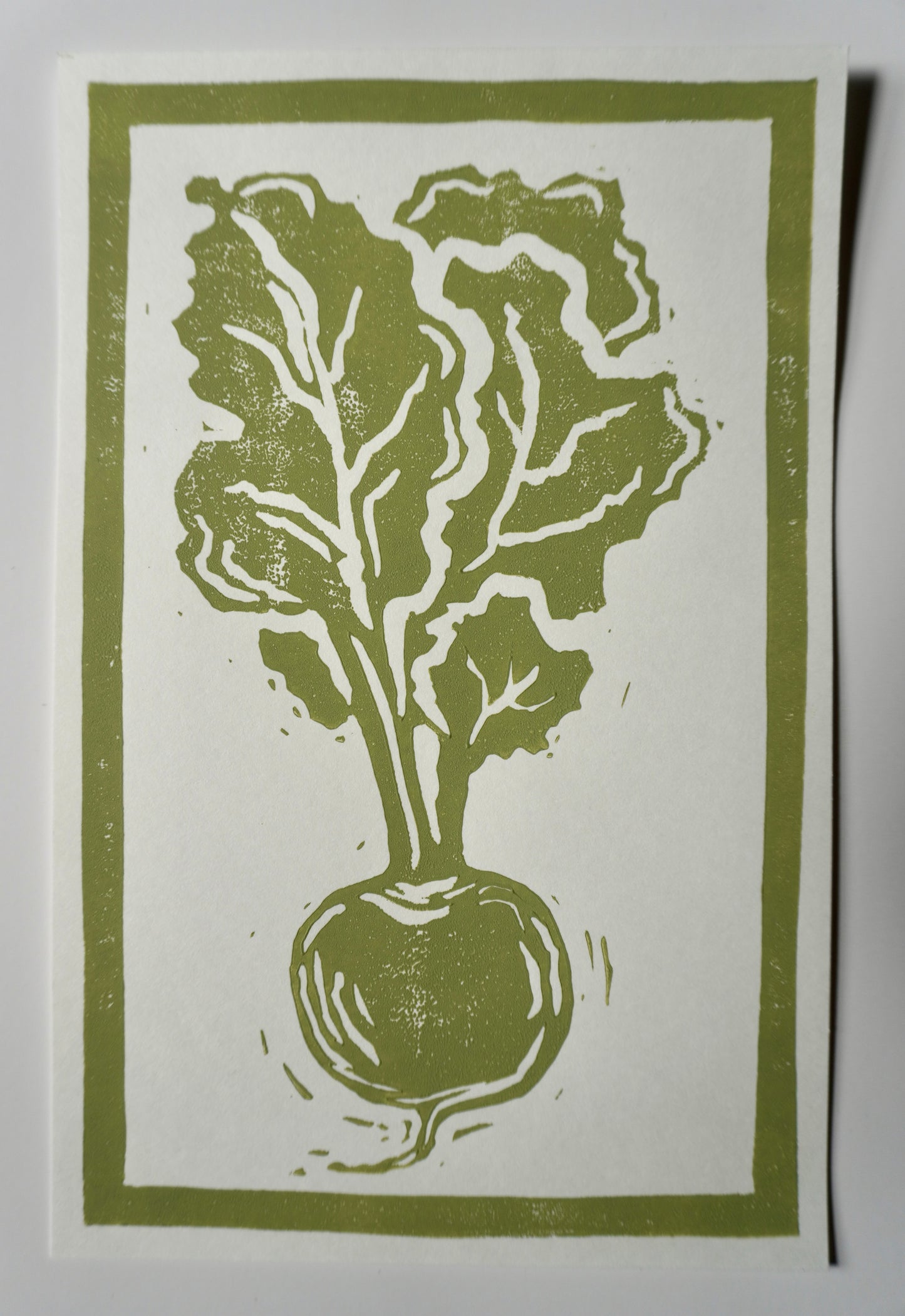 “Beet” - 8.5x5.5 Linocut Print