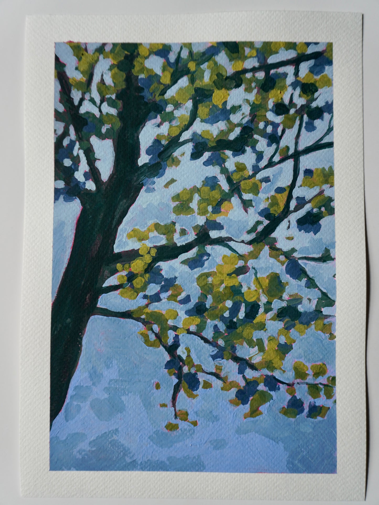 “Beginnings of Spring” - 7x10 Original Gouache Painting