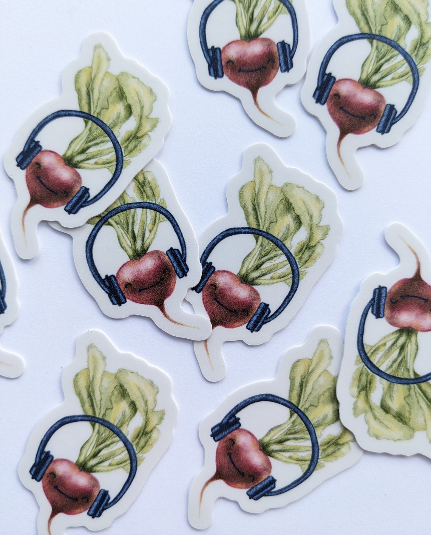 Radish Face Sticker