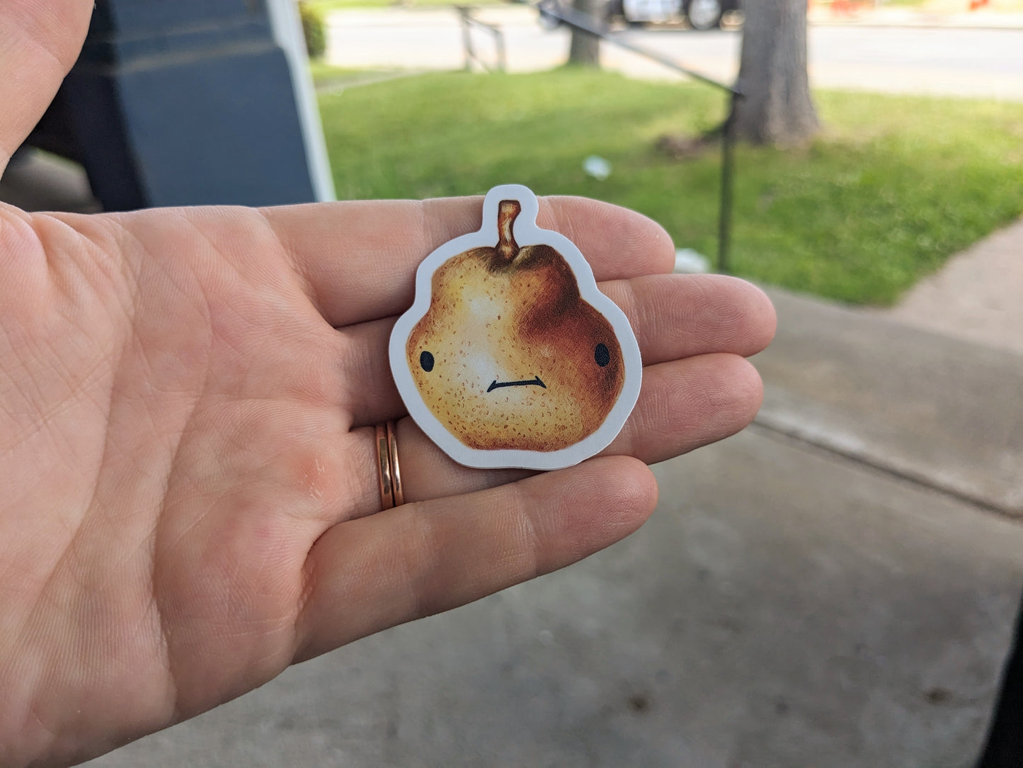 Pear Face Sticker
