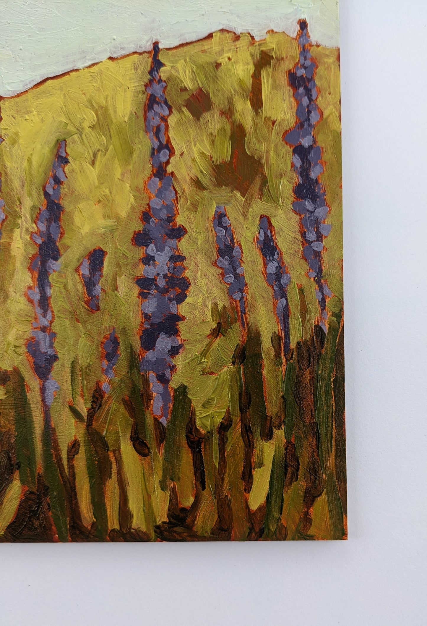 "Meadows of Purple" - 5x5 Original Oil Painting