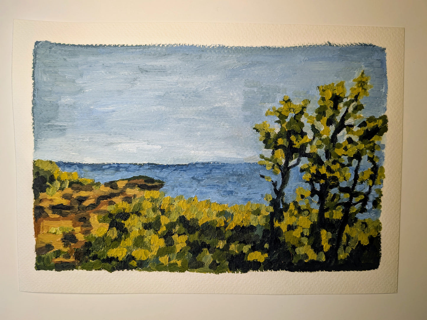 "Vantage Point" - 10x7 Original Oil Painting