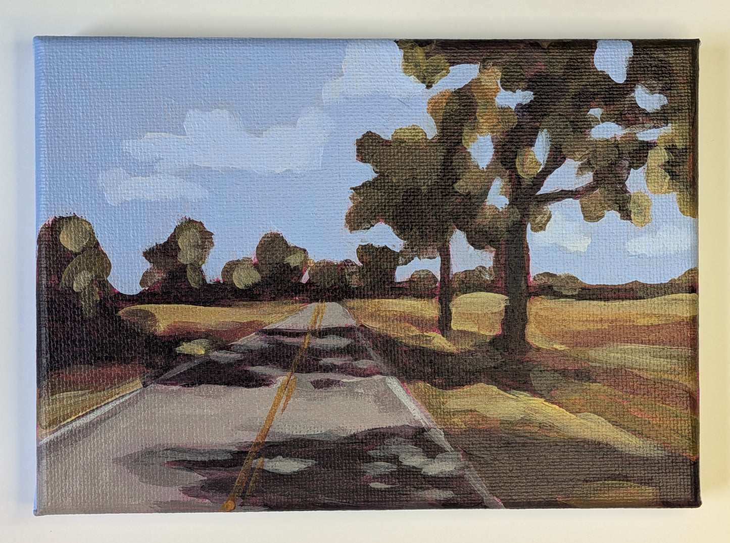 “My Drive Home 2” - 7x5 Original Acrylic Painting