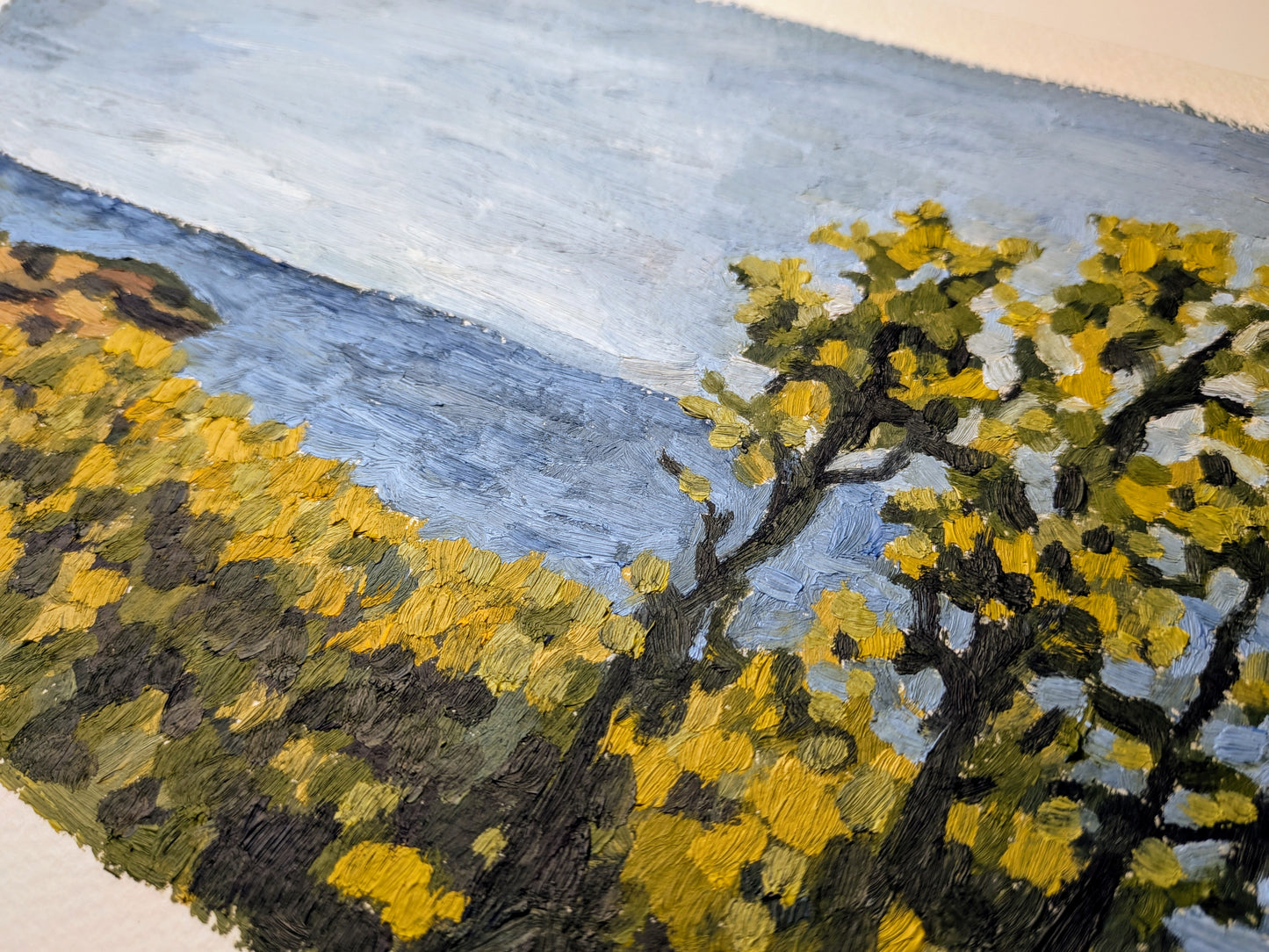 "Vantage Point" - 10x7 Original Oil Painting