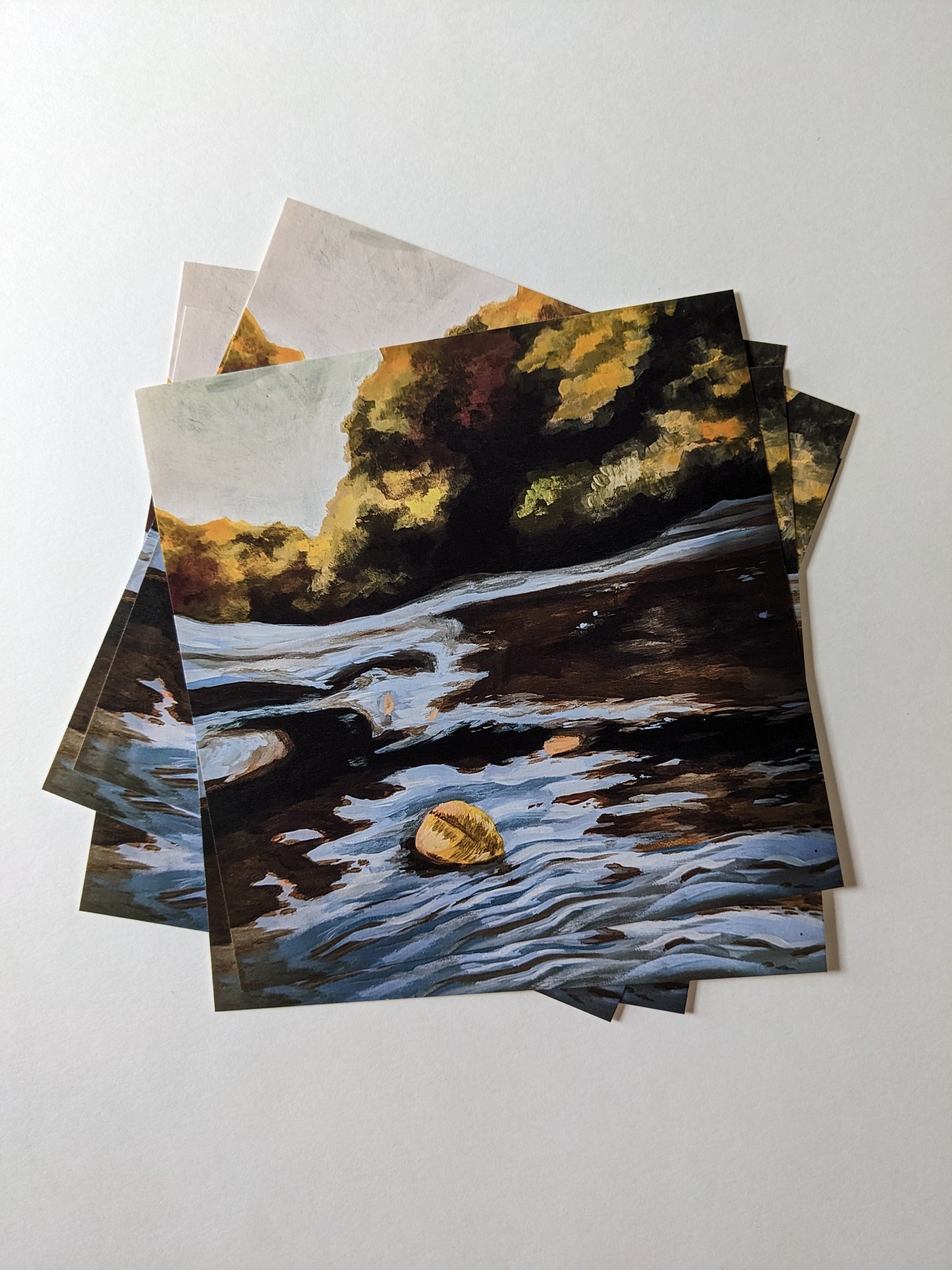 “Floating Leaf” - 6” x 6” Art Print