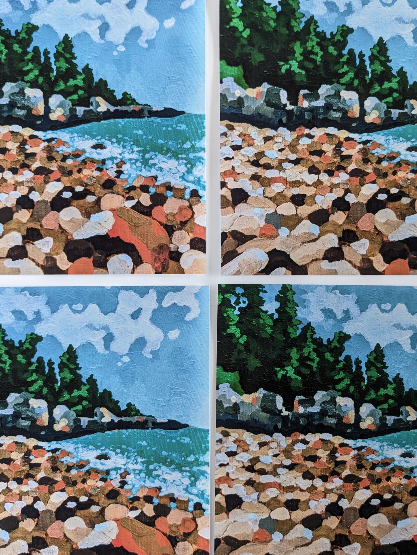 ”Maine Shores” - 8” x 8” Art Print