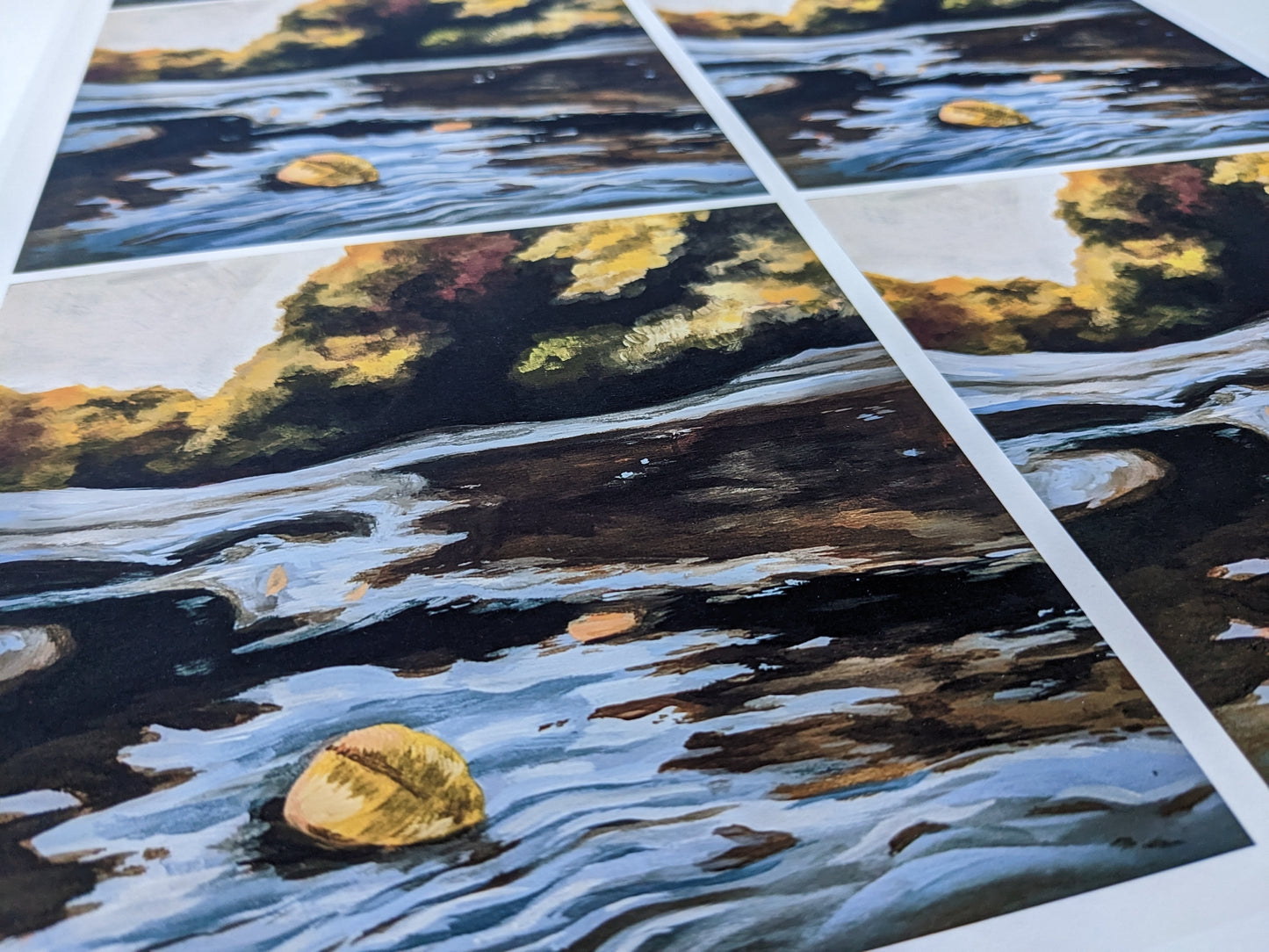 “Floating Leaf” - 6” x 6” Art Print