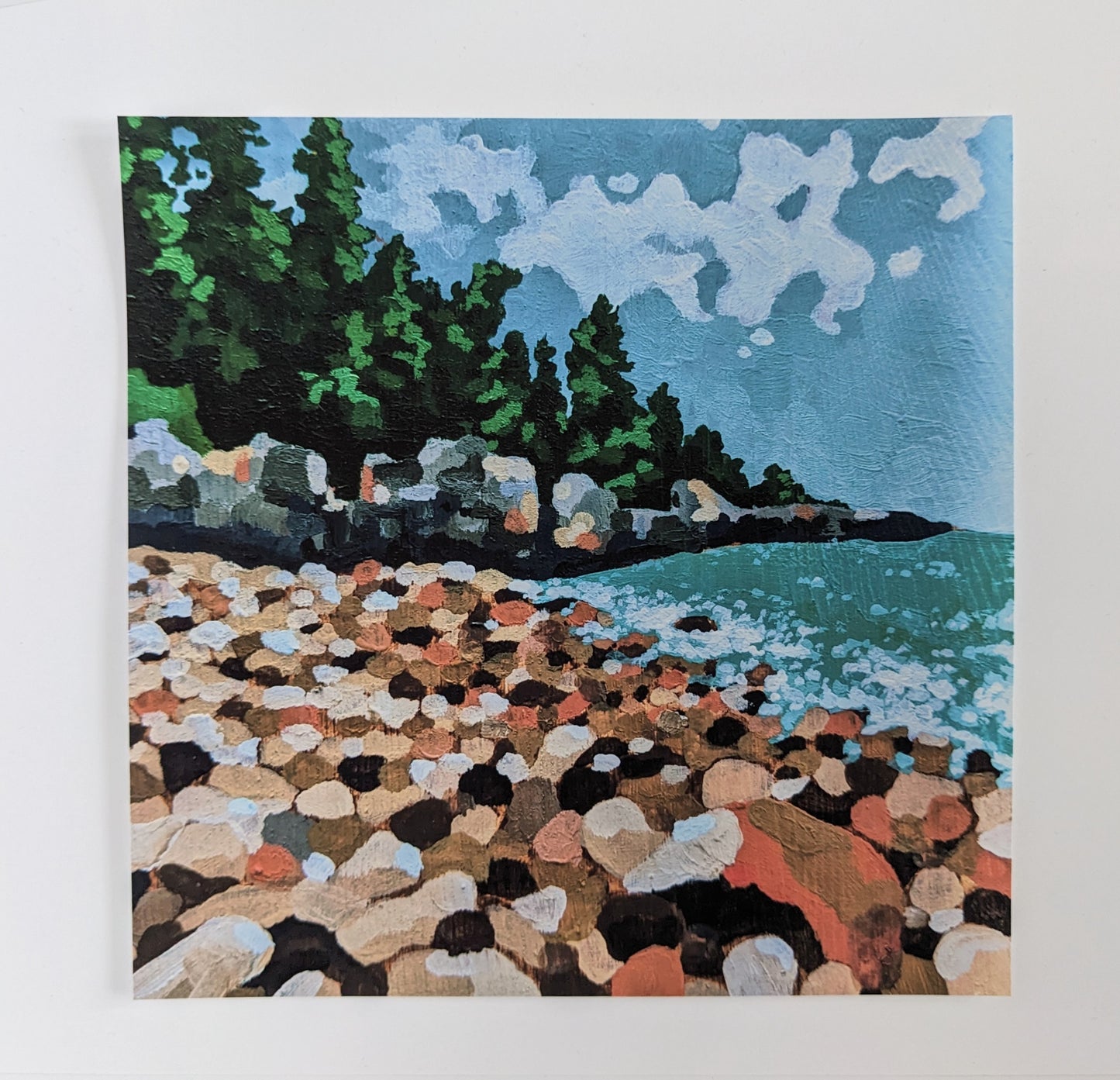 ”Maine Shores” - 8” x 8” Art Print