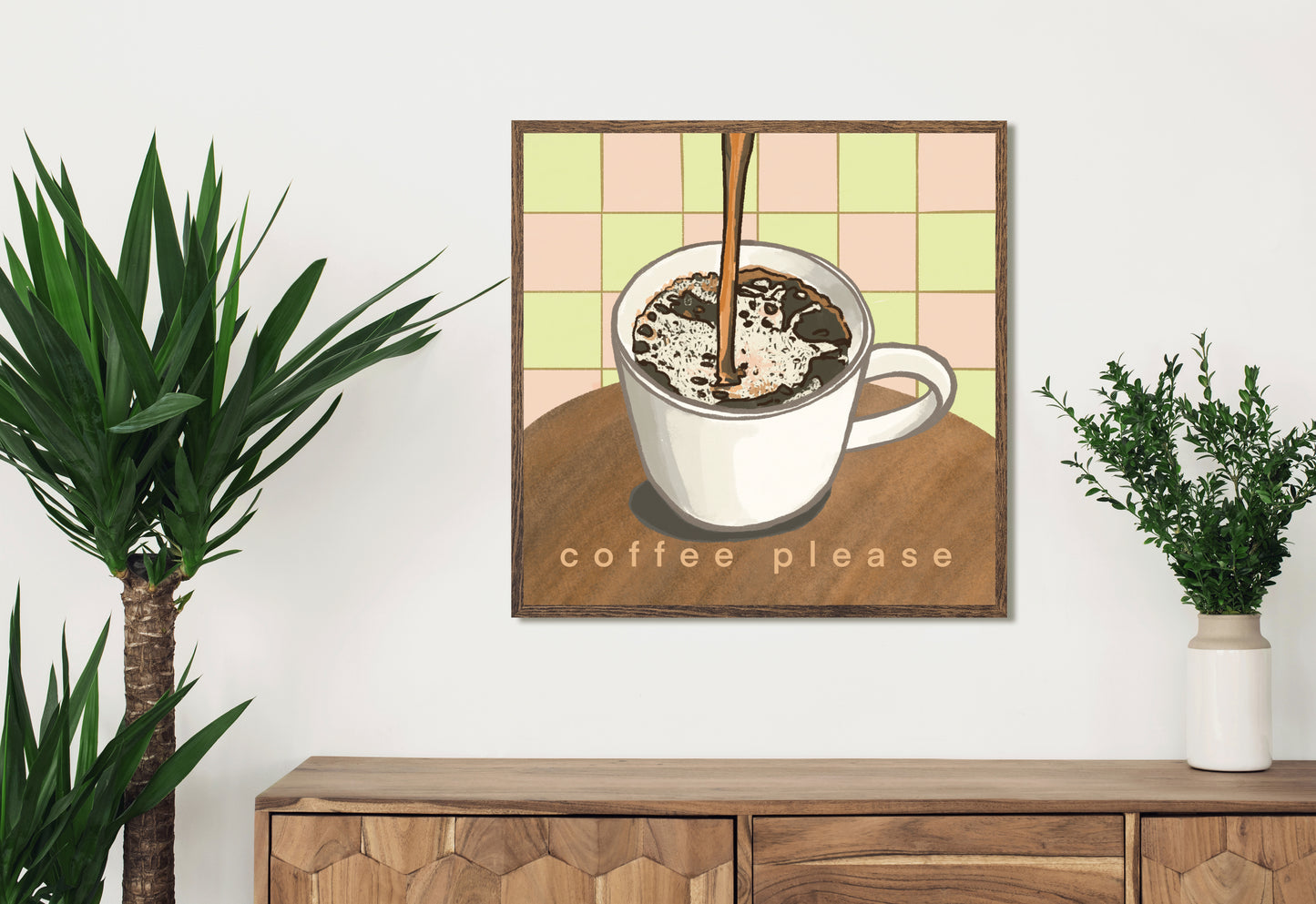 “Coffee Please” - 6” x 6” Art Print