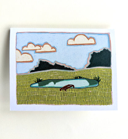 Greeting Cards - “Farm Pond”