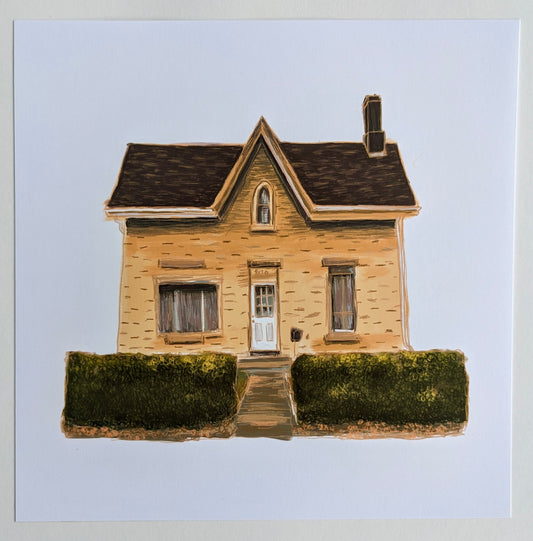 “City Cottage” - 8.5” x 8.5” Digital Art Print