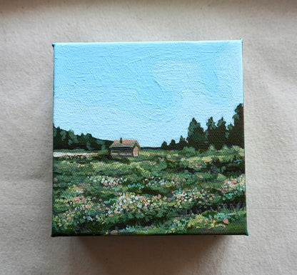 “Home on a Hill” - Original Acrylic Painting