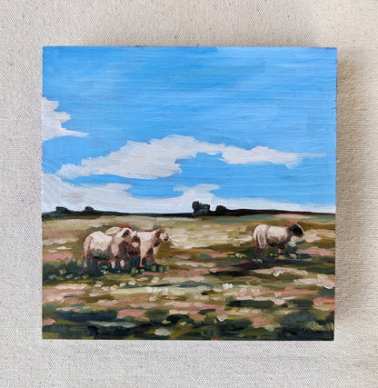 “Care free" - 5x5 Original Oil Painting