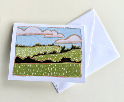 Greeting Cards - “Blue Skies and Green Hills”