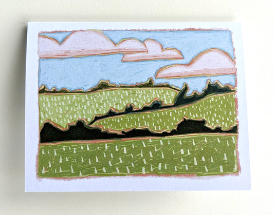 Greeting Cards - “Blue Skies and Green Hills”