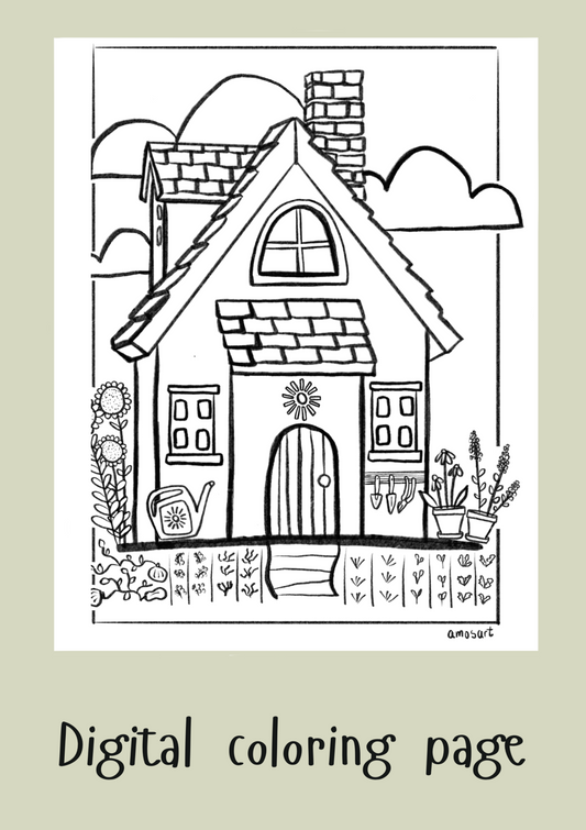 FREE Color & Connect coloring pages - Gardening