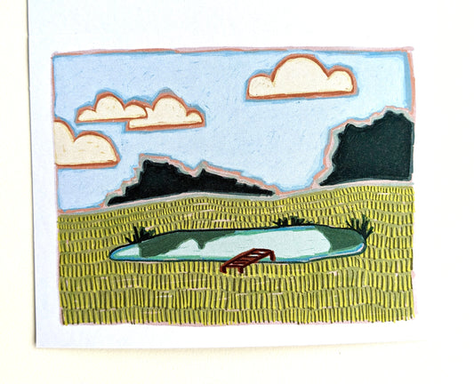 Greeting Cards - “Farm Pond”