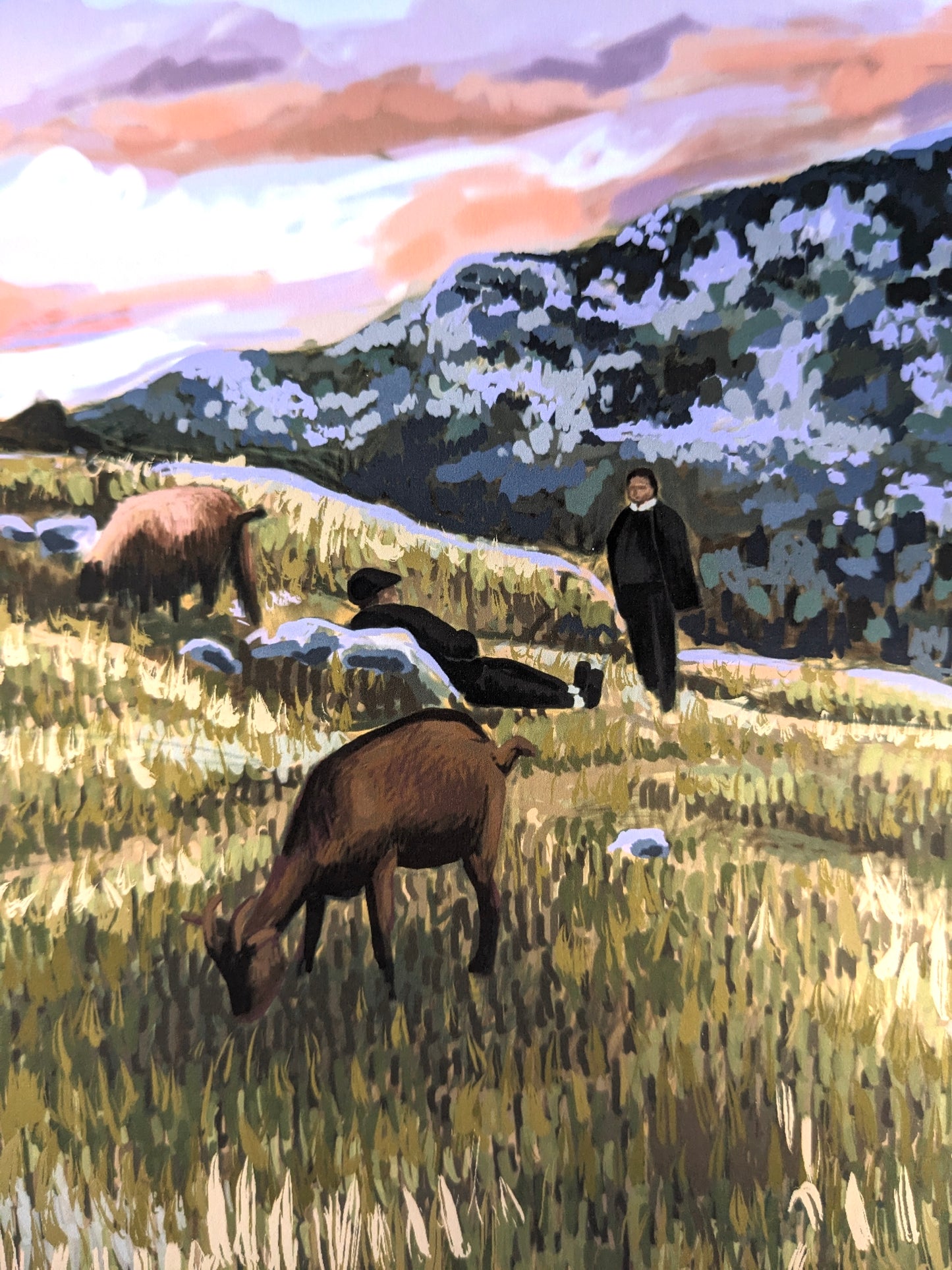 “Goat Scape” - 8.5” x 11” Digital Art Print