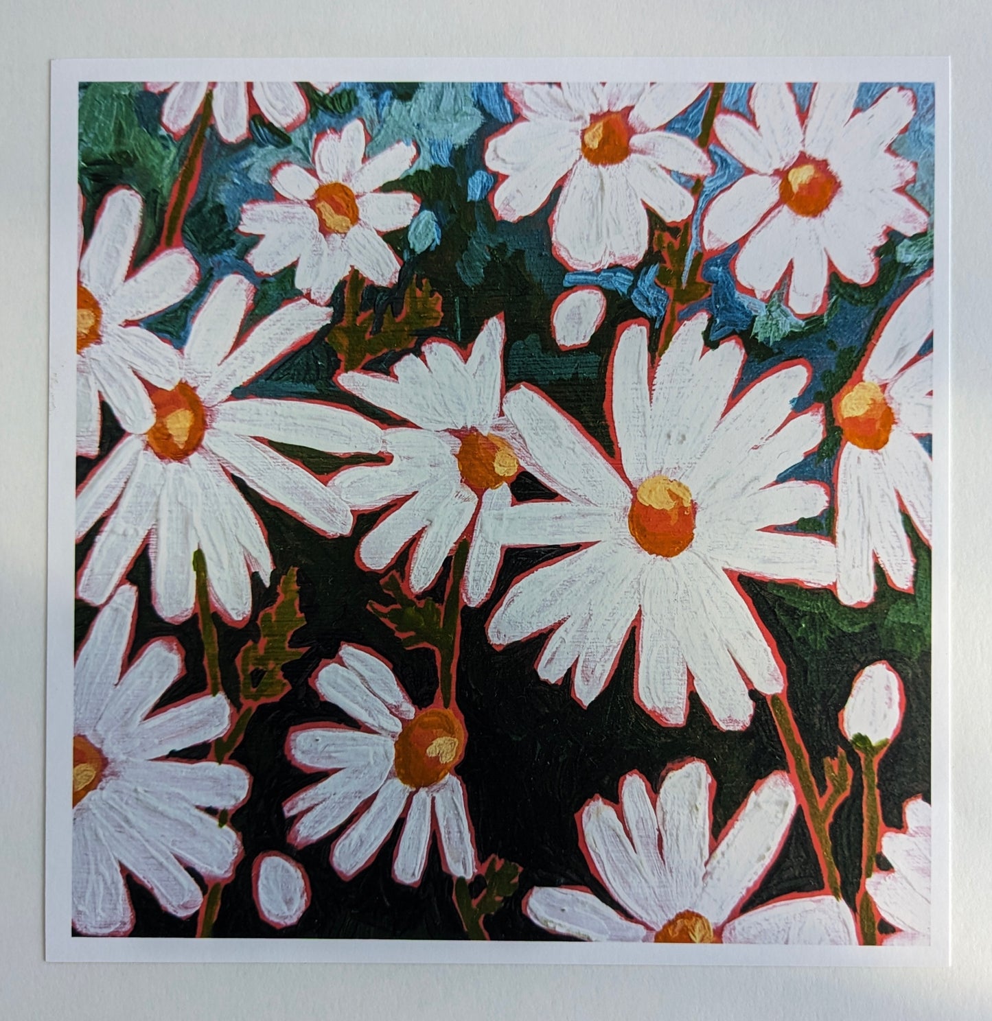 “Comfort Daisies” - 8” x 8” Art Print