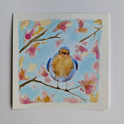 “My Sparrow” - 6x6 Watercolor Painting