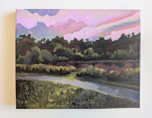 “Prairie Oaks” - 10x8 Original Acrylic Painting