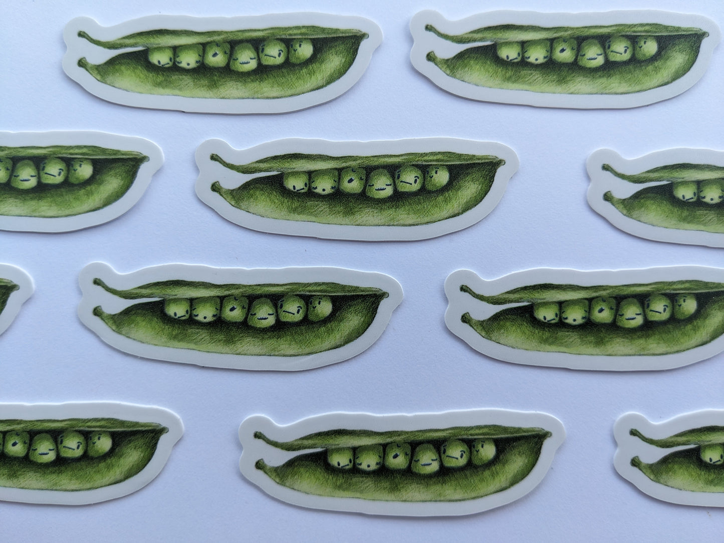 Pea Face Sticker